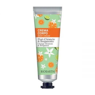 Crema de corp parfumata cu flori de portocal si bergamota, - Family Bioearth, 75 ml Crema de corp parfumata cu flori de portocal si bergamota, - Family Bioearth, 75 ml