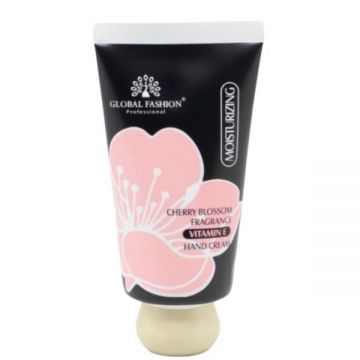 Cremă hidratantă pentru mâini cu vitamina E, Global Fashion, cu parfum de floare de cireș, 30 g