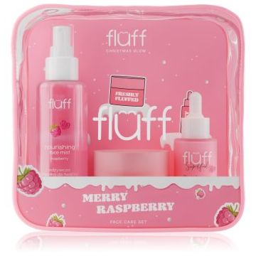 Fluff Christmas Glow Merry Raspberry set cadou de Crăciun