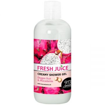 Gel de Dus Cremos cu Extract de Pitaya si Ulei de Macadamia Fresh Juice, 500ml