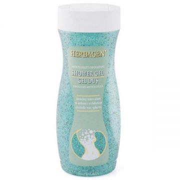Gel de Dus Exfoliant pentru Celulita cu Sfere de Ceara Cirebelle Herbagen, 300 g