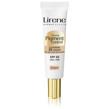 Lirene Derma Pigment Control Covering BB Cream SPF 50 Creama BB impotriva petelor ce ofera stralucire
