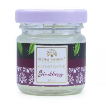 Lumânare de masaj Global Fashion, 30 ml, Black berry