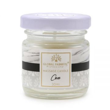 Lumânare de masaj Global Fashion, 30 ml, Coco