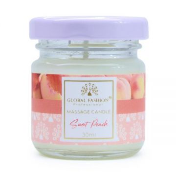 Lumânare de masaj Global Fashion, 30 ml, Sweet Peach