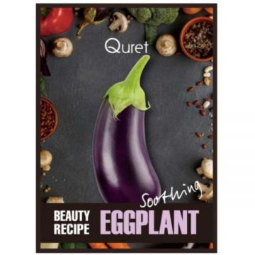 Masca de Fata Calmanta cu Extract de Vanata - Quret Beauty Recipe Eggplant, 25 g