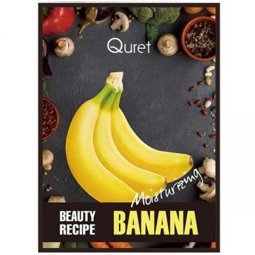 Masca de Fata Hidratanta cu Extract de Banane - Quret Beauty Recipe Banana, 25 g