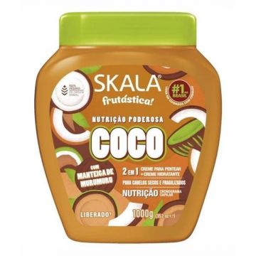 Masca de par cu extract de nuca de cocos, Skala, 1kg, pentru par cret