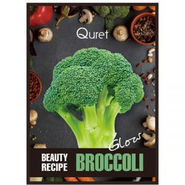 Masca Faciala Iluminatoare cu Extract de Brocoli - Quret Beauty Recipe Broccoli, 25 g