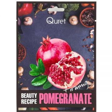 Masca Faciala Tonifianta cu Extract de Rodii - Quret Beauty Recipe Pomegranate, 25 g