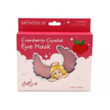 Mască pentru ochi Mond'Sub, cristal de merișoare, 12 bucăți