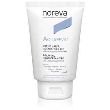 Noreva Aquareva Repairing Hand Cream 24H Cremă de mâini regeneratoare cu efect de hidratare