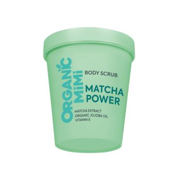 Scrub de corp energizant Matcha Power, 250g, Organic Mimi