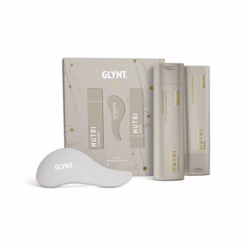 Set pentru par gros, uscat si deteriorat NUTRI Christmas 2025 GLYNT (Sampon 250 ml, Masca 200 ml)