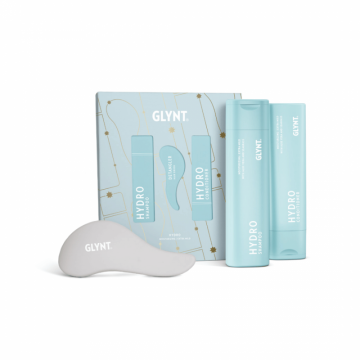 Set pentru toate tipurile de par HYDRO Christmas 2025 GLYNT (Sampon 250 ml, Balsam 200 ml)