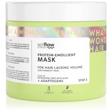 so!flow Low Porosity Hair Protein-Emollient Mask masca pentru par fara volum