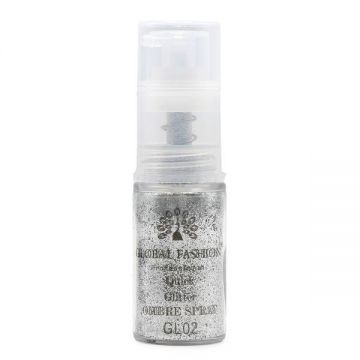 Spray uscat pentru ombre, pentru unghii, Glitter GL-02