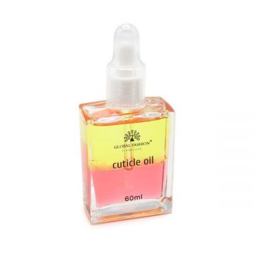 Ulei de unghii bifazic aromă Pepene galben, pentru întărirea unghiilor uscate, Global Fashion, 60 ml