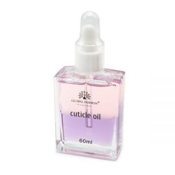 Ulei de unghii bifazic aromă piersici, pentru întărirea unghiilor uscate, Global Fashion, 60 ml