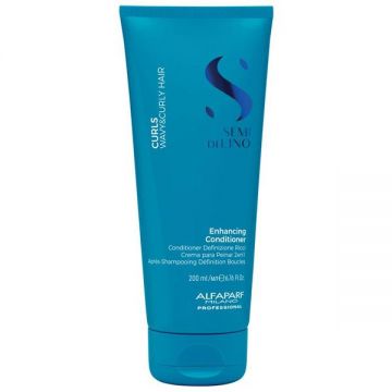 Balsam pentru Par Cret sau Ondulat - Alfaparf Milano Semi di Lino Curls Enhancing Low Conditioner, 200 ml