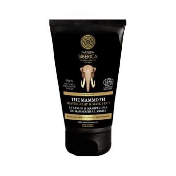 Crema de Ras 2 in1 pentru Barbati cu Argila si Cedru Siberian The Mammoth Natura Siberica, 150 ml