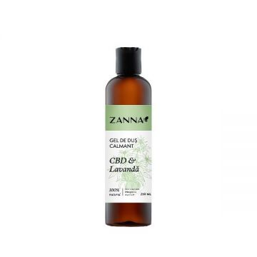 Gel de Dus Calmant cu CBD si Lavanda Zanna, 250ml