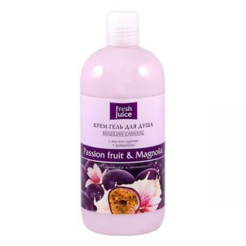 Gel de Dus Cremos cu Extracte de Fructul Pasiunii si Magnolie Fresh Juice, 500ml