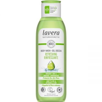Gel de Dus Fresh cu Lime si Citronella Lavera, 250ml