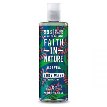 Gel de Dus Natural Reparator cu Aloe Vera Faith in Nature, 400 ml