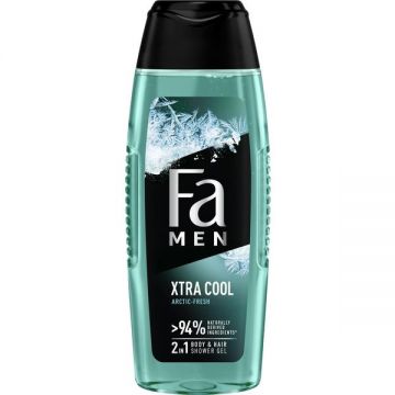 Gel de Dus pentru Barbati - Fa Men Xtra Cool Arctic Fresh 2 in 1 Body & Hair, 250 ml