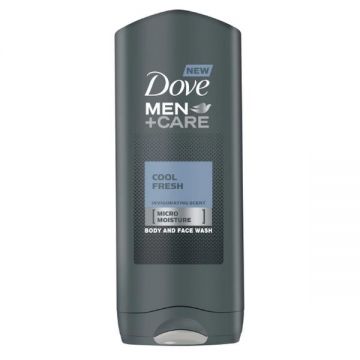 Gel de Dus Revigorant pentru Barbati - Dove Men +Care Cool Fresh Body and Face Wash, 250 ml