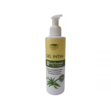 Gel Intim Bicarbonat, Aloe si Musetel - Ceta Sibiu, cu Pompita, 200 ml
