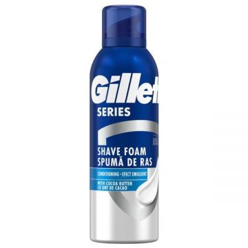 Spuma de Ras cu Unt de Cacao pentru Piele Sensibila - Gillette Series Conditioning with Cocoa Butter, 250 ml