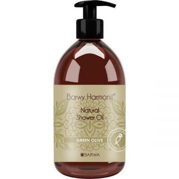 Ulei natural de dus cu masline verzi, Harmony, Barwa Cosmetics, 440 ml