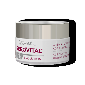 Cremă Fotoprotecție Age Control și Efect Antirid Spf 50, Gerovital H3 Evolution, 50 Ml