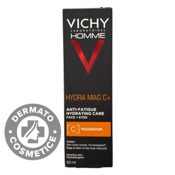 Crema hidratanta 24h pentru barbati Homme Hydra Mag C, 50ml, Vichy
