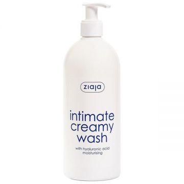 Gel Cremos pentru Igiena Intima cu Acid  Hialuronic/ Hranire - Ziaja Intimate Creamy Wash, 500 ml