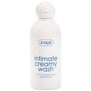 Gel Cremos pentru Igiena Intima cu Acid Lactobionic/ Regenerativ - Ziaja Intimate Creamy Wash, 200 ml