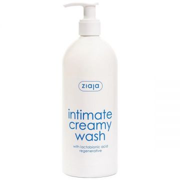 Gel Cremos pentru Igiena Intima cu Acid Lactobionic/ Regenerativ - Ziaja Intimate Creamy Wash, 500 ml
