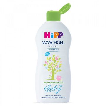 Gel de dus  BabySanft pentru par si corp, 400 ml, HiPP