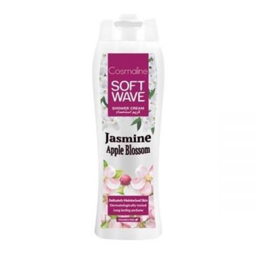 Gel de dus cu ingrediente naturale, aroma de Iasomie si Flori de Mar, Cosmaline Soft Wave, 400ml