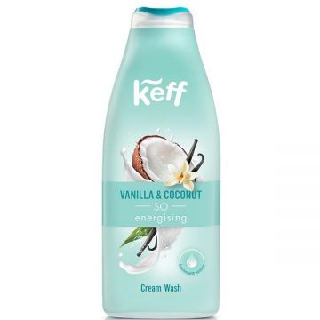 Gel de Dus cu Nuca de Cocos si Vanilie - Keff Vanilla & Coconut Body Wash, 500 ml