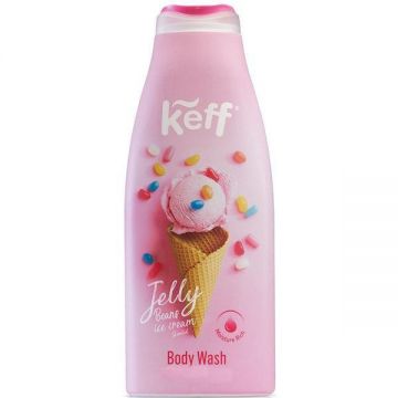 Gel de Dus cu Parfum de Inghetata cu Jeleuri - Keff Jelly Beans Body Wash, 700 ml
