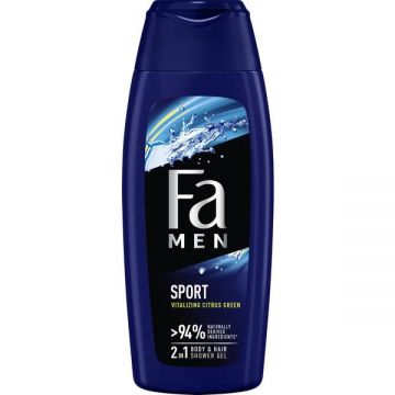 Gel de Dus Sport 2 in 1 pentru Barbati - Fa Men Vitalizing Citrus Green, 400 ml