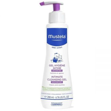 Gel pentru igiena intima, Mustela, Cu extract de aloe, 200 ml