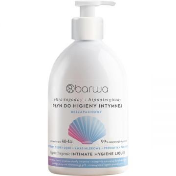 Igiena intima hipoalergenica protectiva, fara parfum, cu extract de scoarta de stejar, Barwa Cosmetics, 500 ml