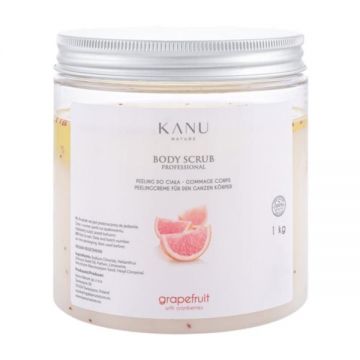 Scrub Exfoliant pentru Corp cu Grapefruit si Merisoare - KANU Nature Body Scrub Professional Grapefruit with Cranberries, 1000 g