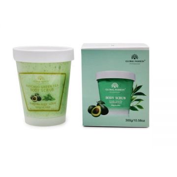 Scrub pentru corp, Global Fashion, Body Scrub, avocado și ceai verde, 300 g
