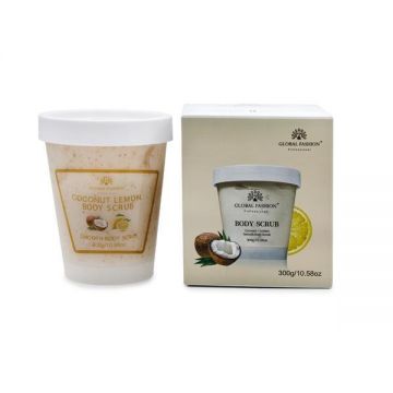 Scrub pentru corp, Global Fashion, Body Scrub, cocos și lămâie, 300 g