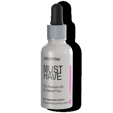 Ser Regenerant Calmant 10% Provitamina B5  Calmare Iritații și Hidratare Intensă, Gerovital Must Have, 30 Ml